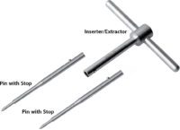 Amstutz Set: Inserter/Extractor Handle and Two Pins with Stop