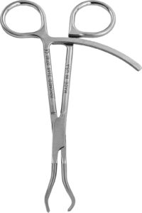 Pointed Fracture Reduction Clamp With Ratchet – Small Curved Left, Straight Right