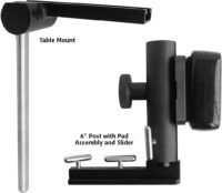 Hip Positioners – 6″ Post with Pad Assembly, Slider, And Table Attachment