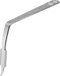 Modified Angled Hohmann Retractor with Long Handle and Short Tip