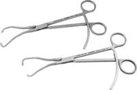 Bone Holding Fracture Reduction Double Curved Clamp – Asymmetric Left