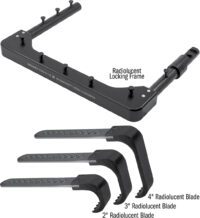 Radiolucent Self-Retaining Hip Surgery Retractor Frame & Blade Set